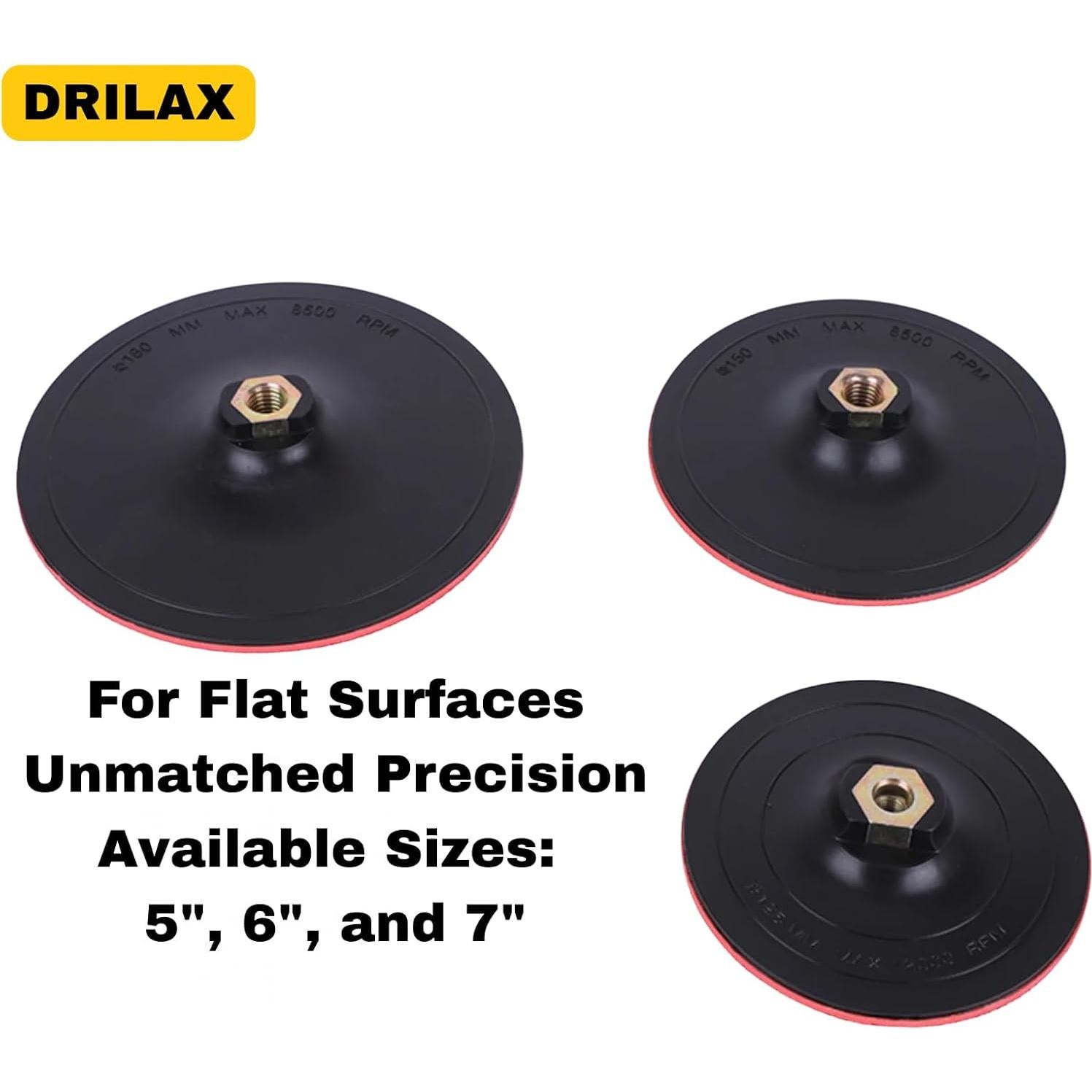 Almohadilla de Respaldo Drilax 15.24 cm con Gancho y Bucle