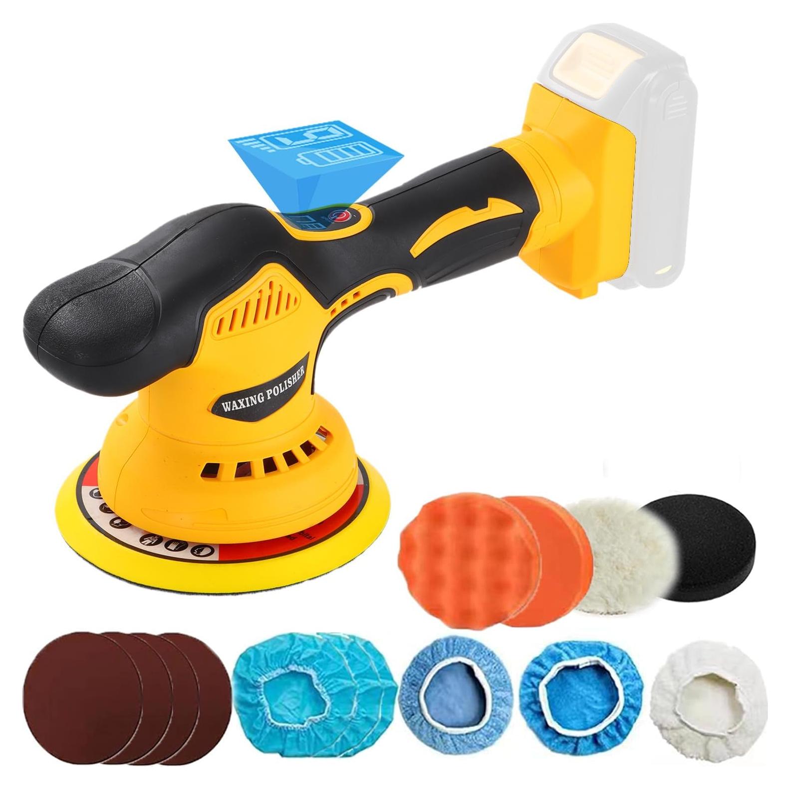 Pulidora Inalámbrica Alrigon 20V para Coche 6'' 6800 RPM