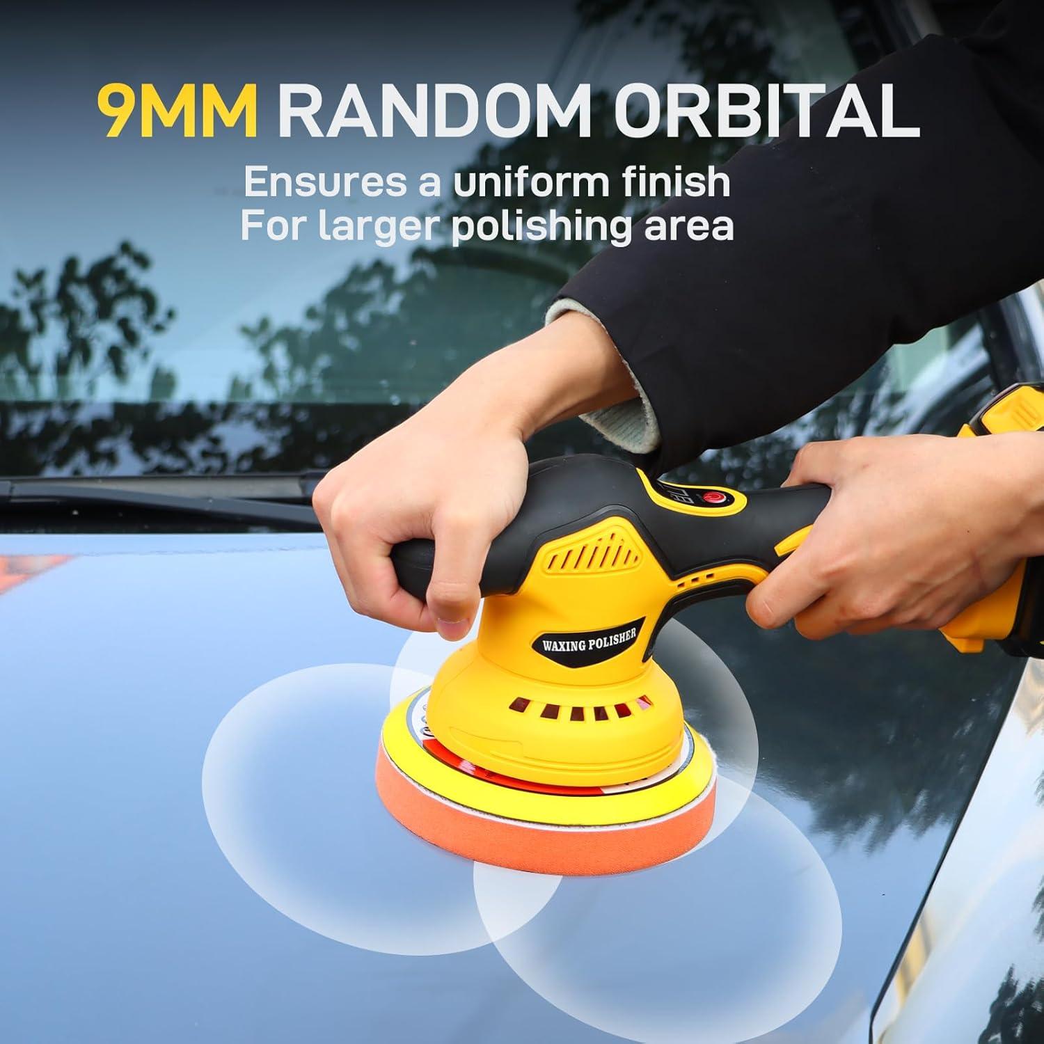 Pulidora Inalámbrica Alrigon 20V para Coche 6'' 6800 RPM