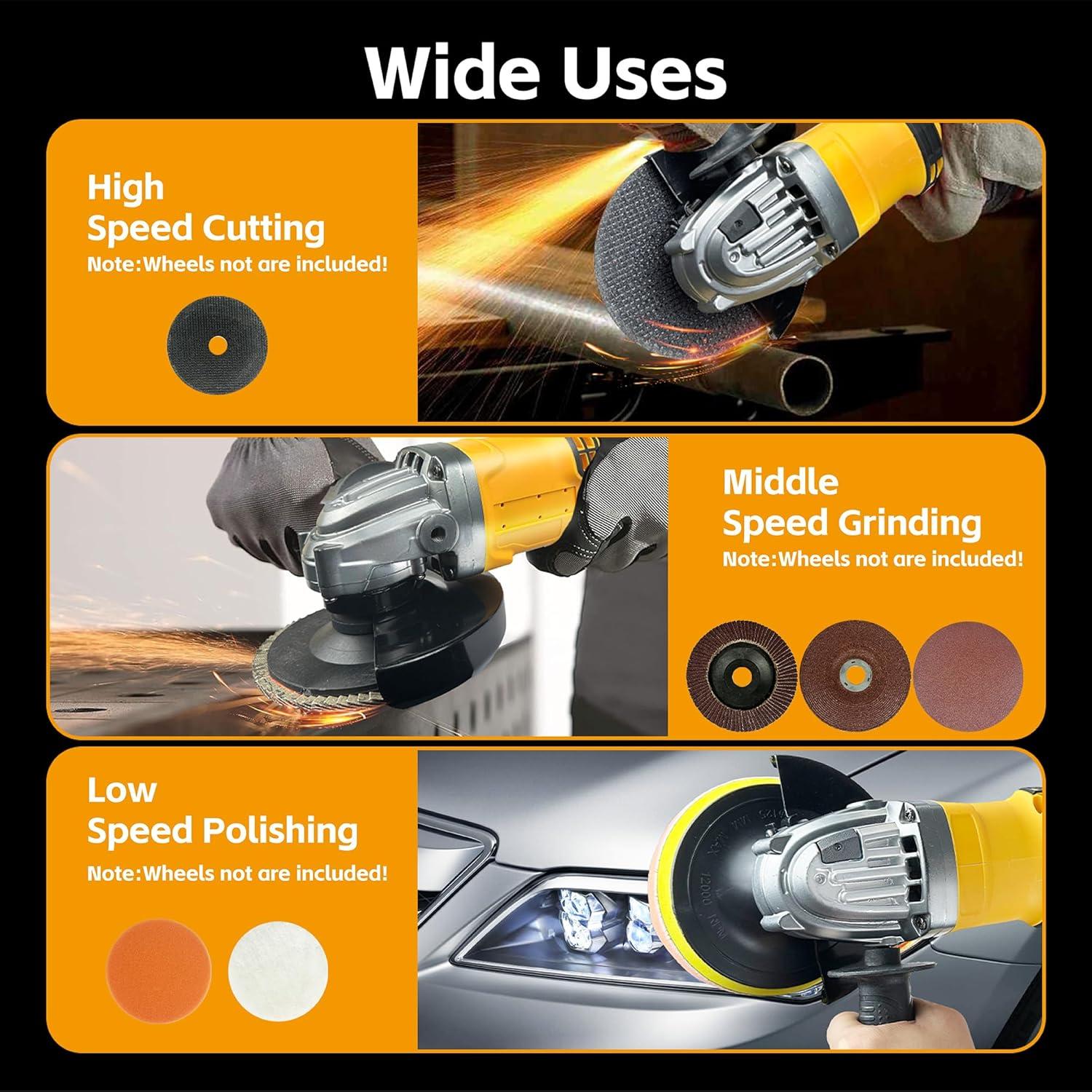 Amoladora Angular Inalámbrica SpomacGek 21V 4-1/2" 10000RPM