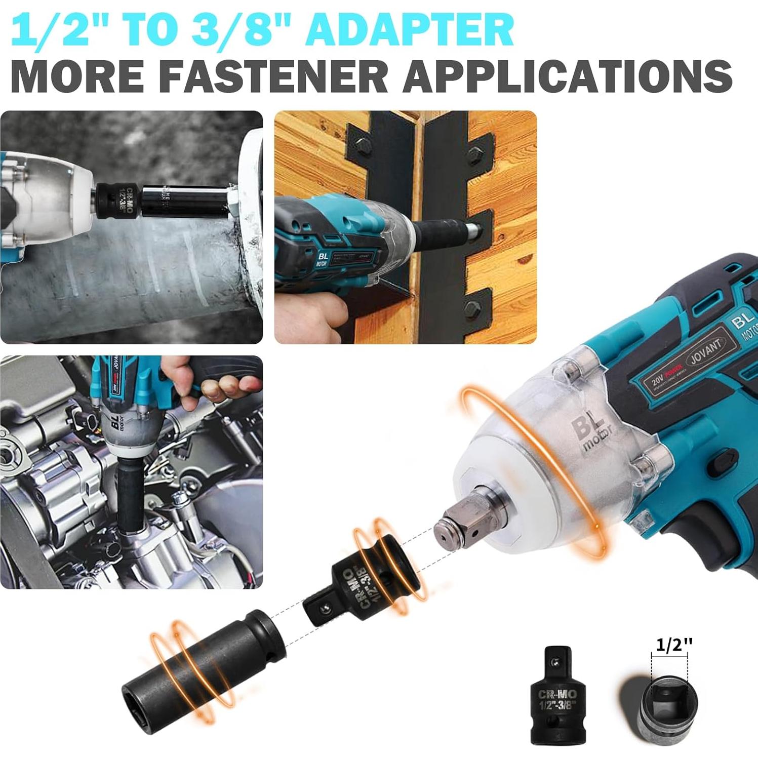 Llave de Impacto Inalámbrica JOVANT 20V 1000Nm 5 Modos