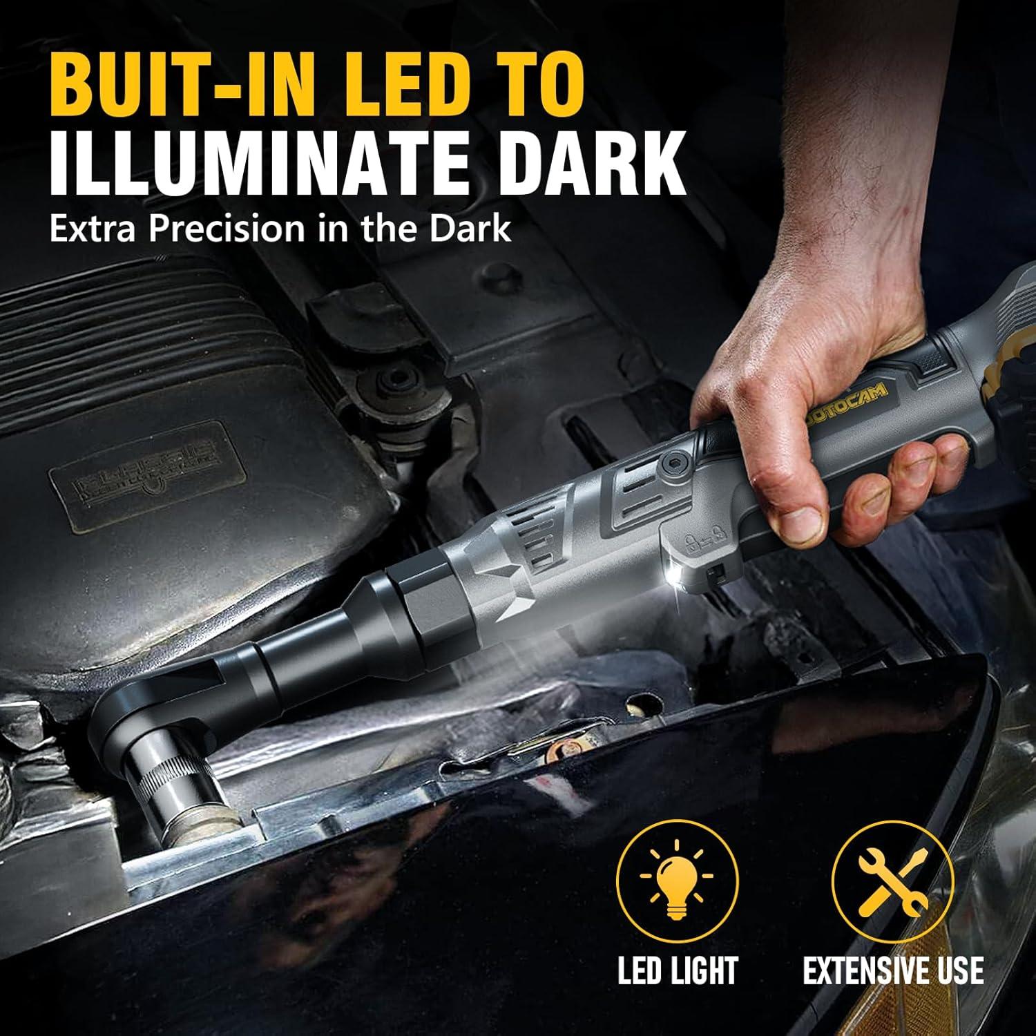 Llave de Trinquete Inalámbrica ADOTOCAM 3/8" 75 Ft-lbs 20V