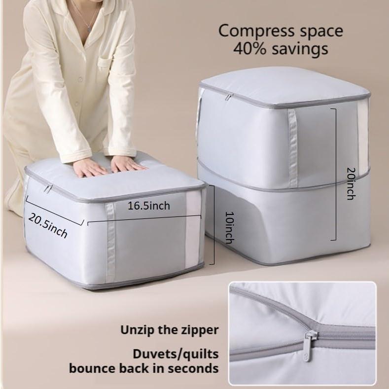 Bolsa de Almacenamiento Pidea Shop 2 Pzas Compresión Beige