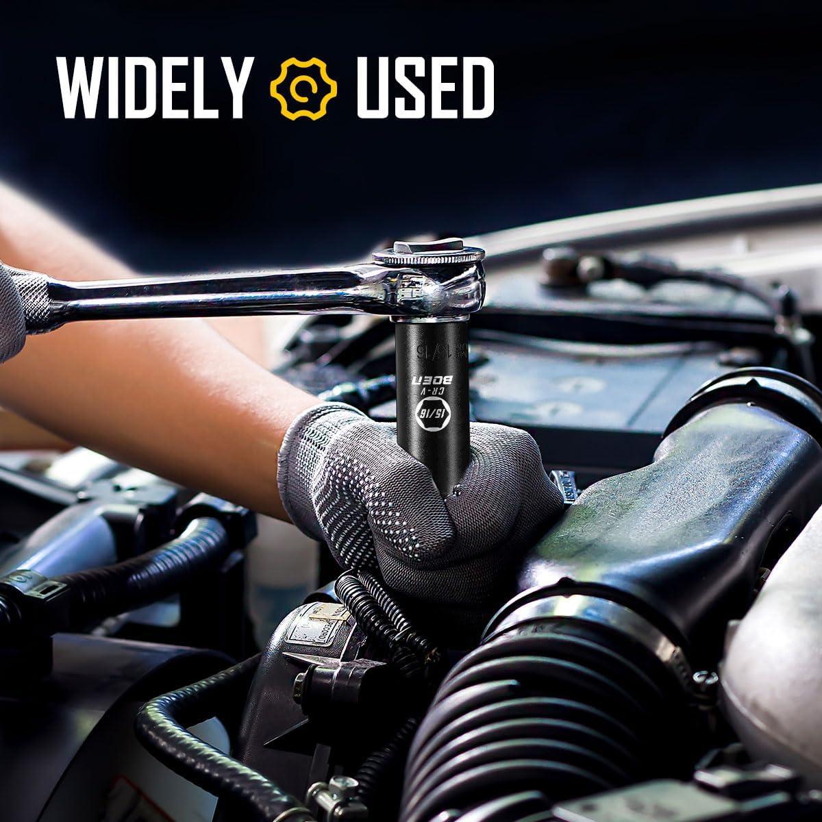 Juego de 35 Piezas de Accesorios de Impacto BOEN 1/2" y Métrico