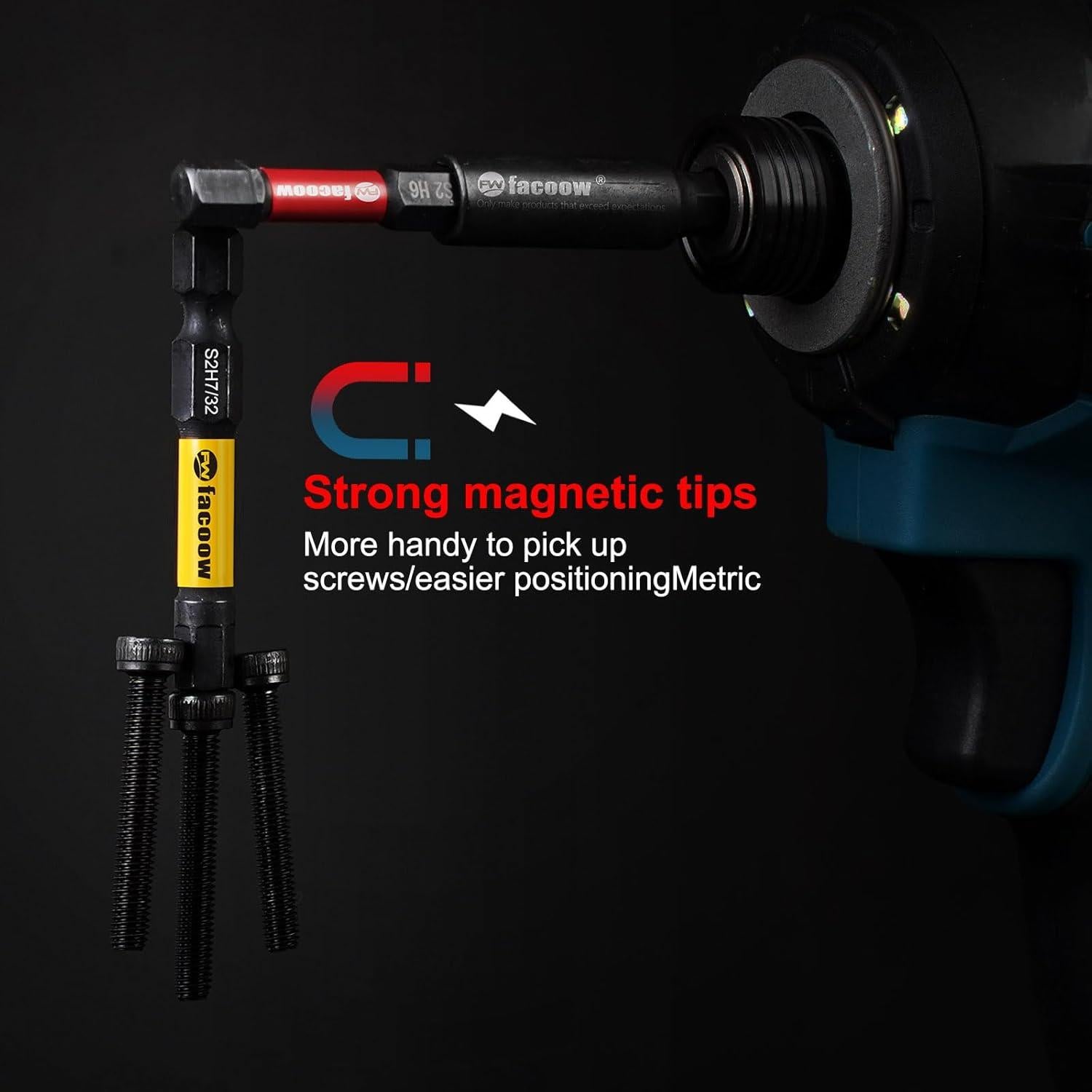 Juego de Puntas Hexagonales Facoow 21 Piezas Acero S2