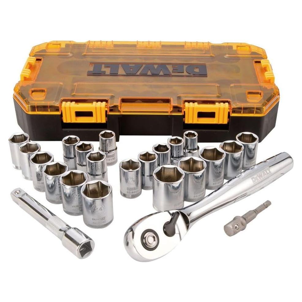 Juego de Enchufes DEWALT DWMT73813 23 Piezas 1/2"