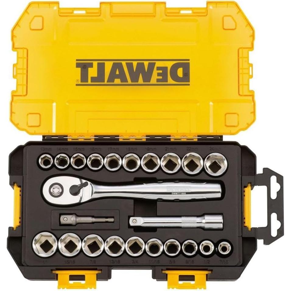 Juego de Enchufes DEWALT DWMT73813 23 Piezas 1/2"