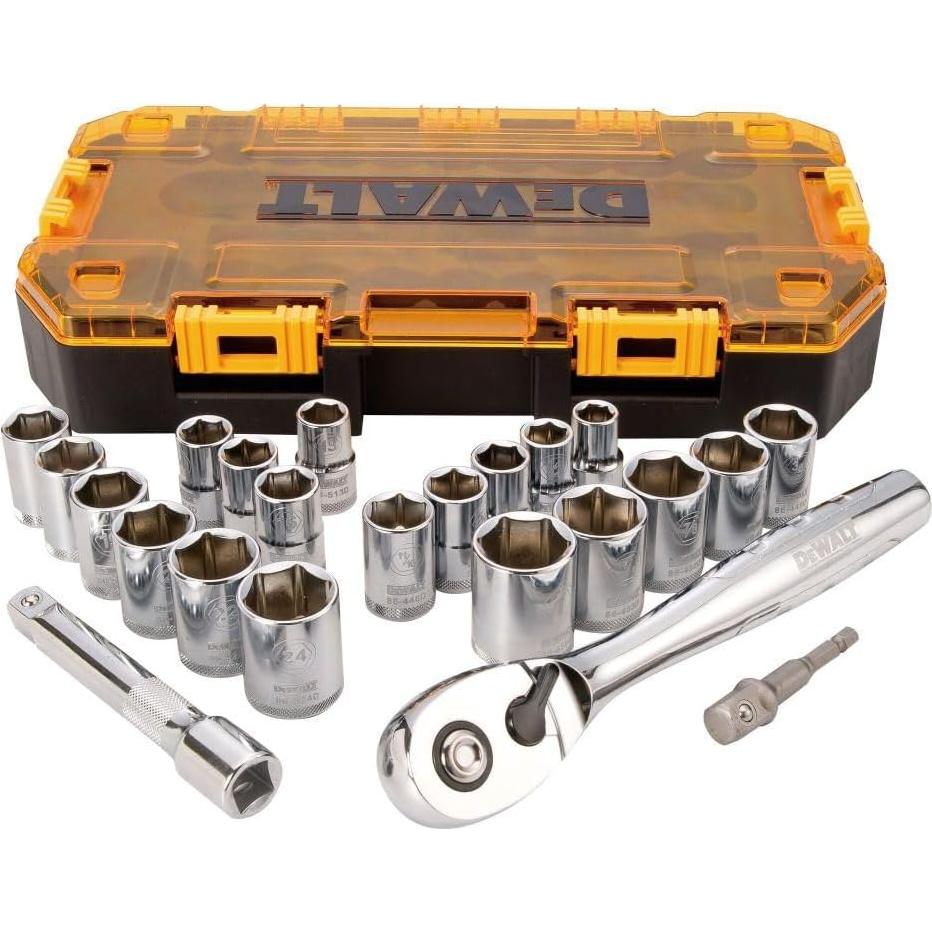 Juego de Enchufes DEWALT DWMT73813 23 Piezas 1/2"