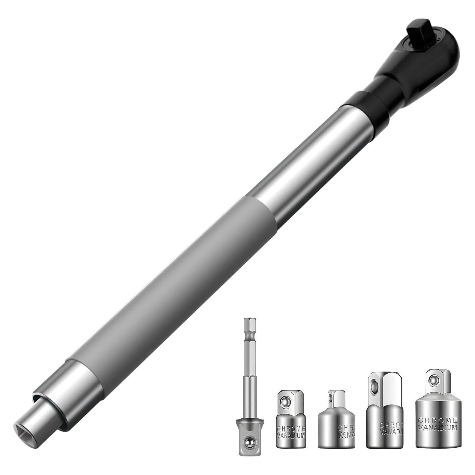 Llave de extensión offset 1/2" Genérico con adaptadores 3/8" y 1/4"