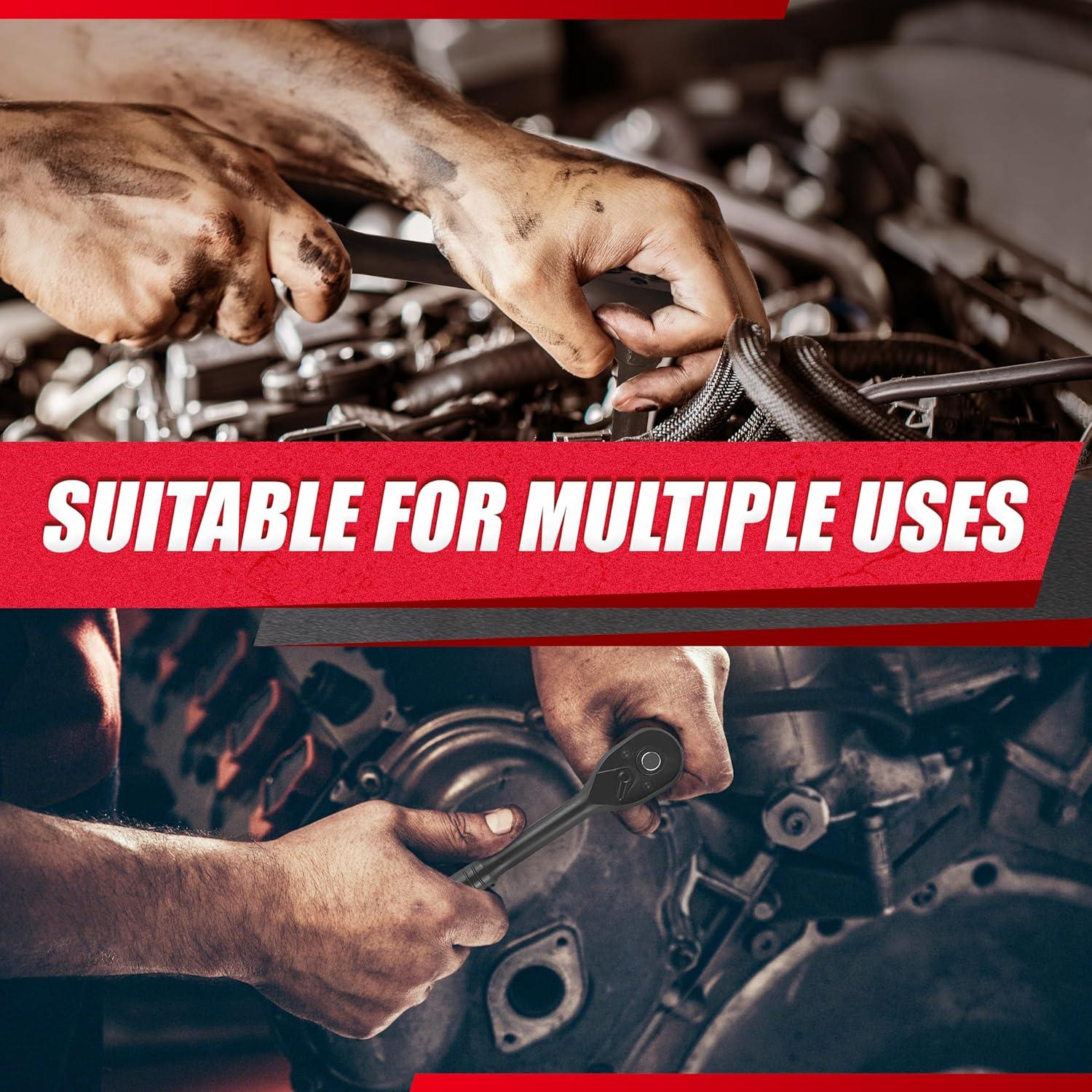 Juego de Enchufes de Impacto 64pcs EACELIY 6-24mm