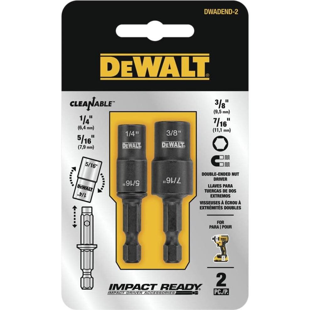 Juego de Destornilladores de Tuerca DEWALT Doble Extremo 2 Piezas