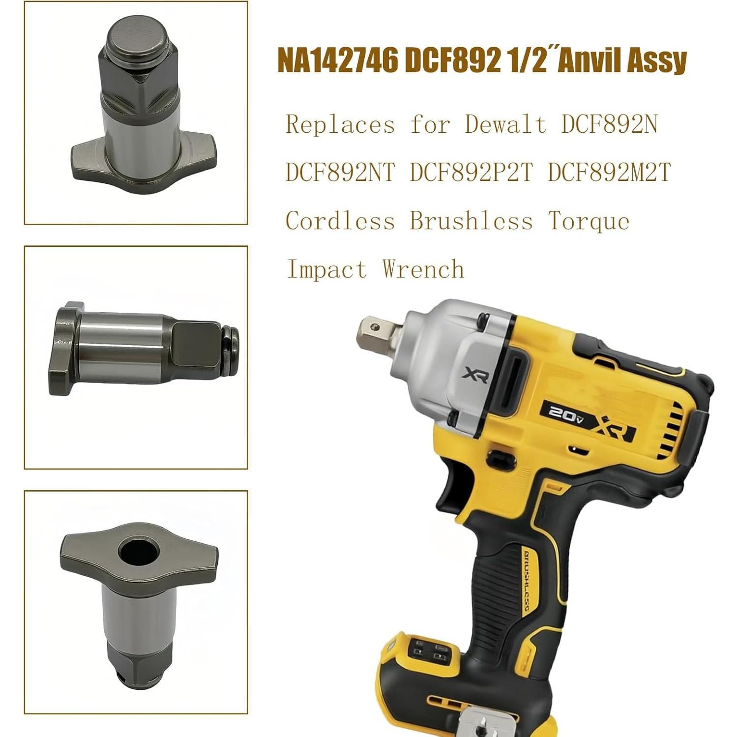 Yunque de Anillo de Hog 1/2' LIKINMAKA para Dewalt