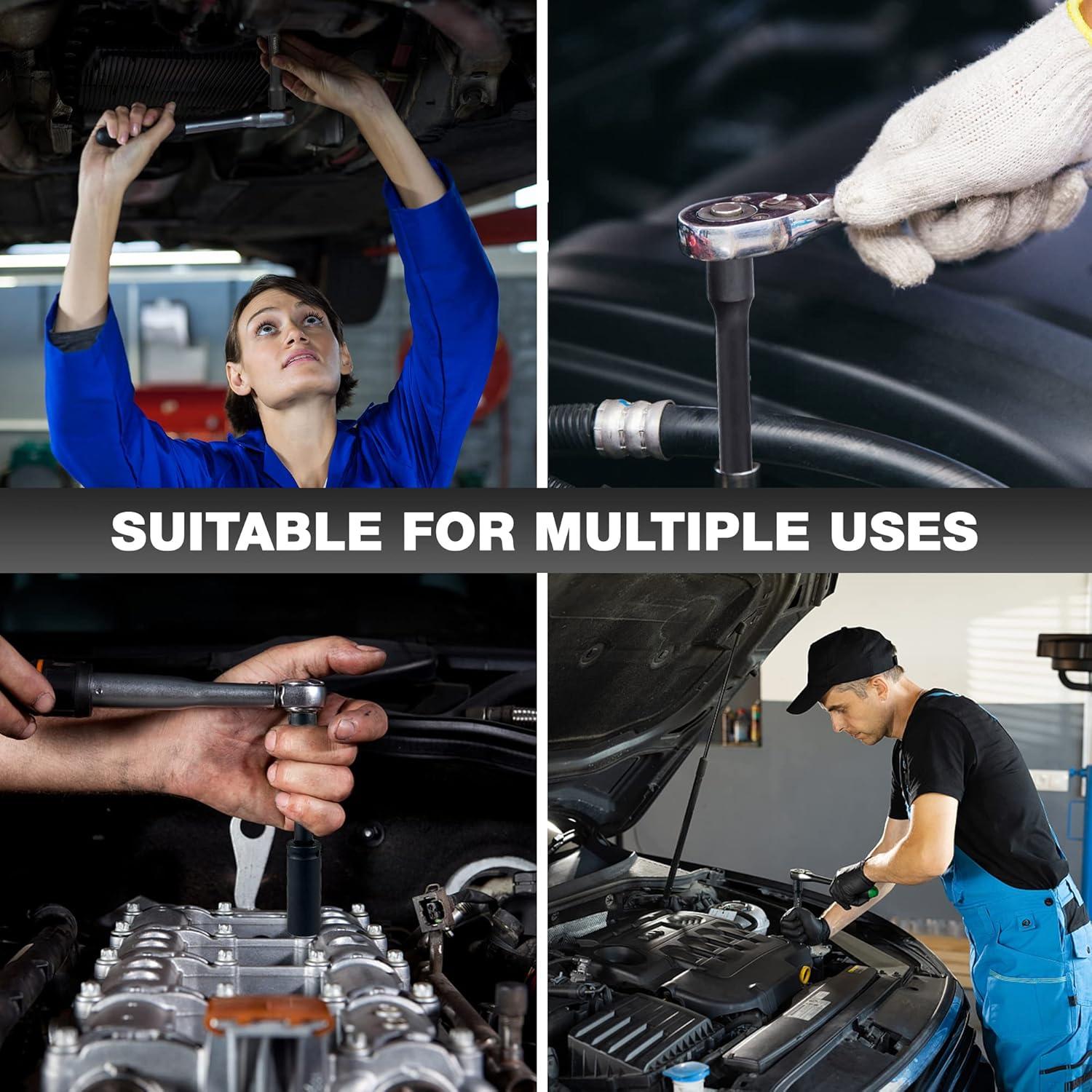 Juego de Enchufes de Impacto Profundo EACELIY 29 Pcs 1/2"