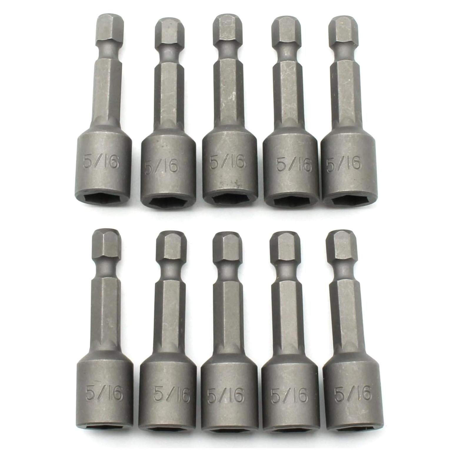 Juego de 10 Destornilladores Magnéticos TEMO 5/16" para Impacto