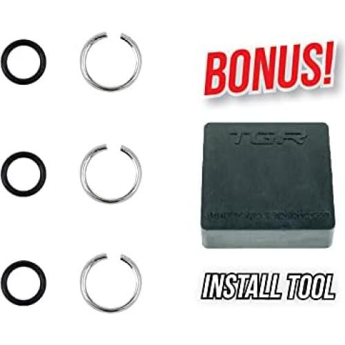 Anillo de Retención Tool Guy Republic 3/8" con O-Ring - 3 Juegos
