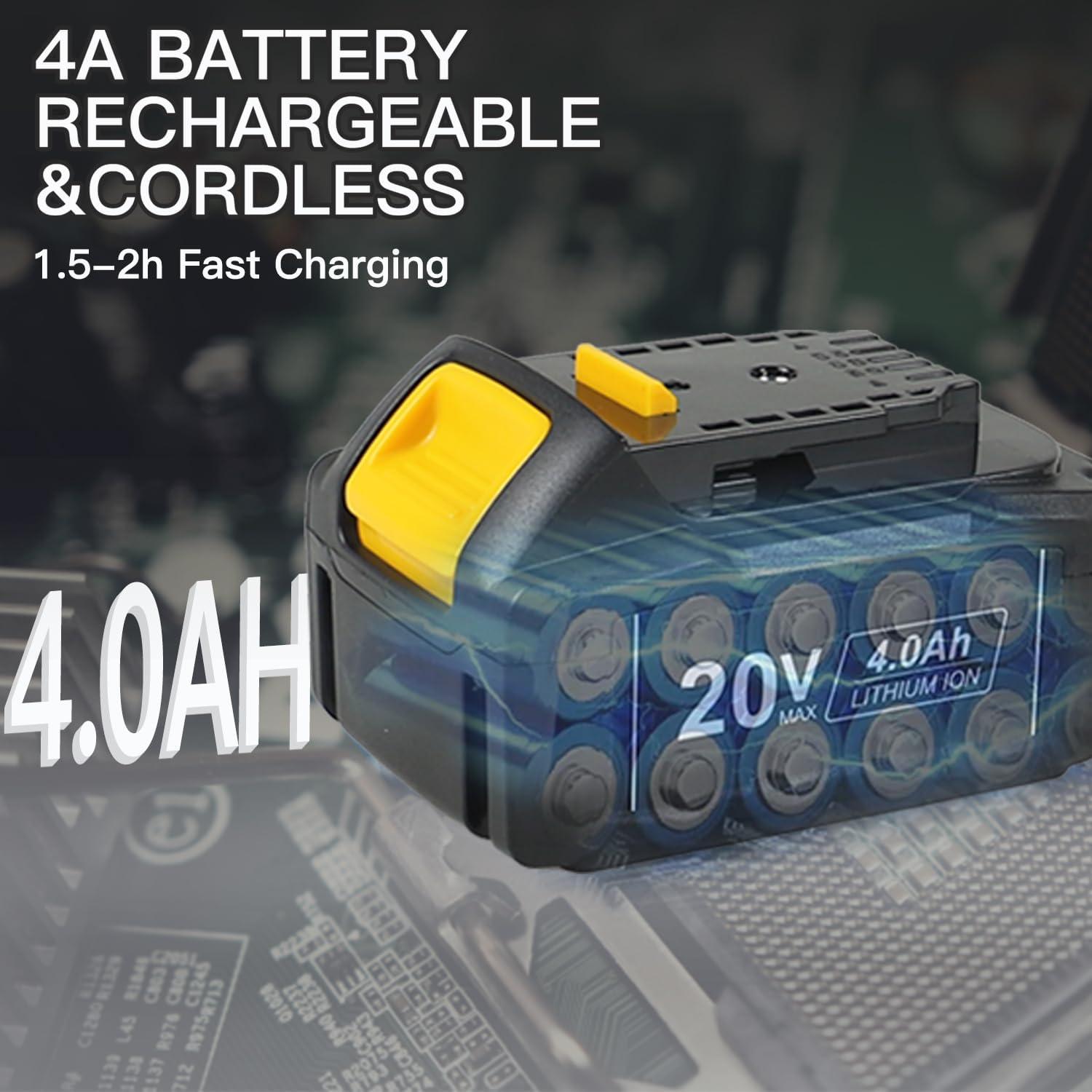 Llave de Impacto Eléctrica NEWONE 20V 1200N.m 1/2" con Batería 4.0Ah