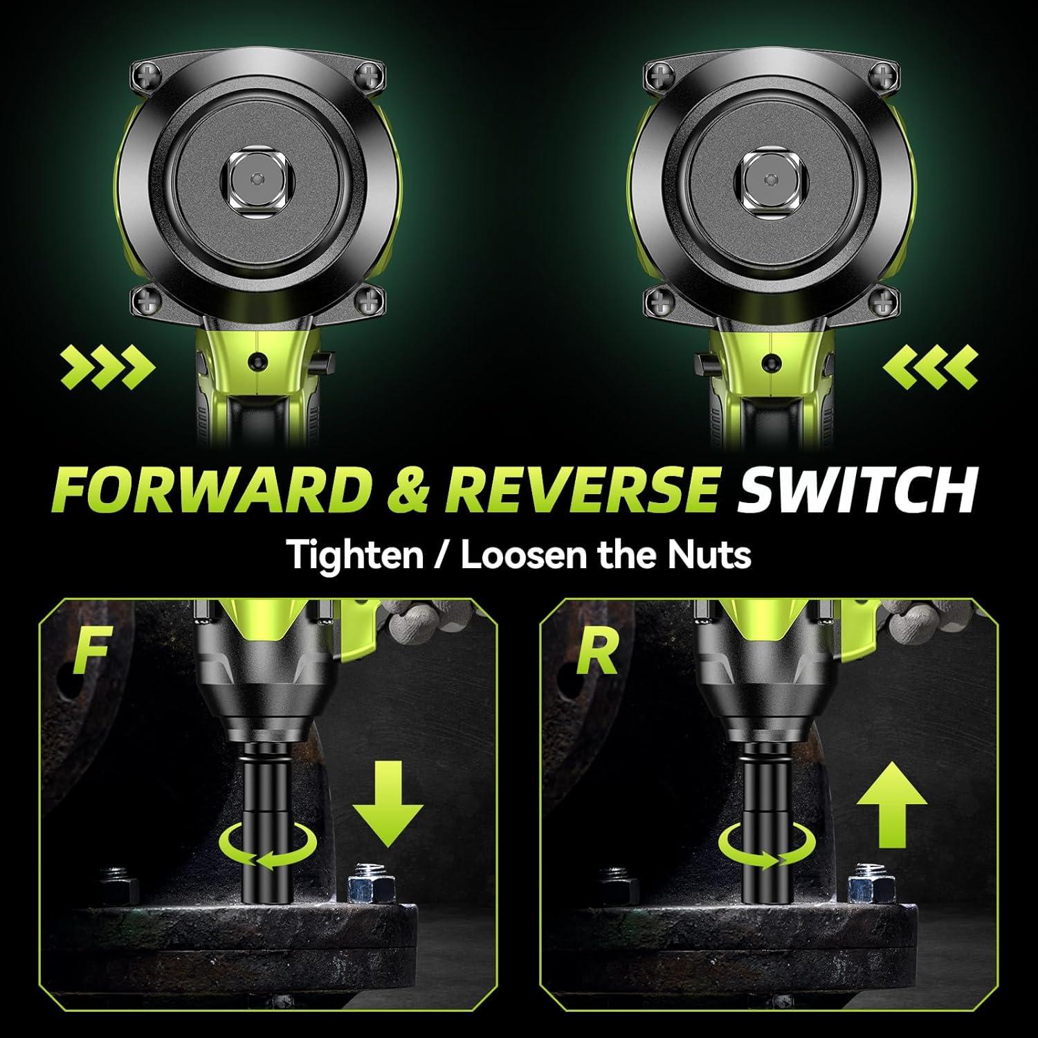 Llave de Impacto Inalámbrica Robustrue 1400N.m 1/2" 21V