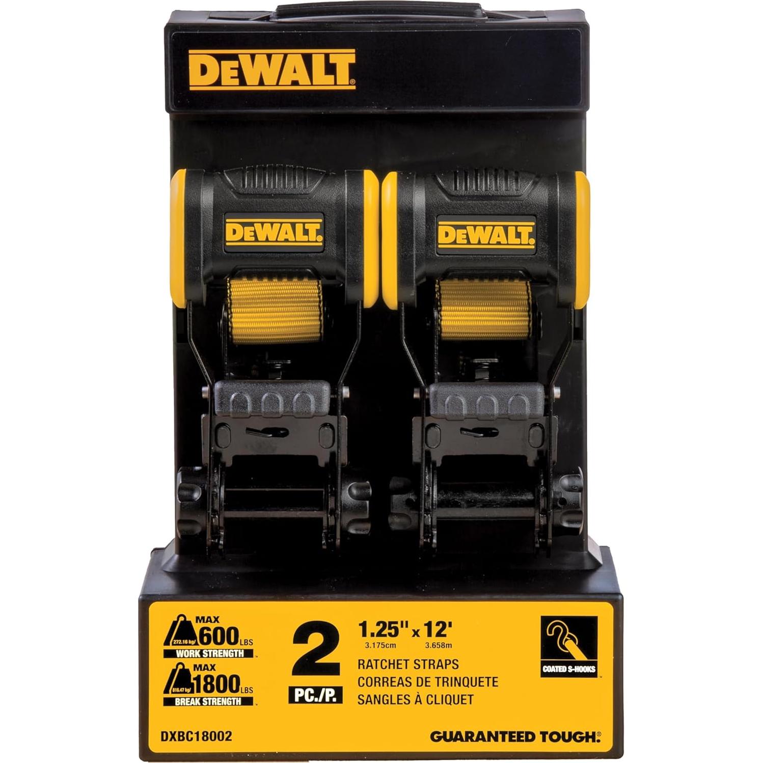 Correas de Amarre DEWALT DXBC18002 3.18 cm x 3.66 m 2 Unidades