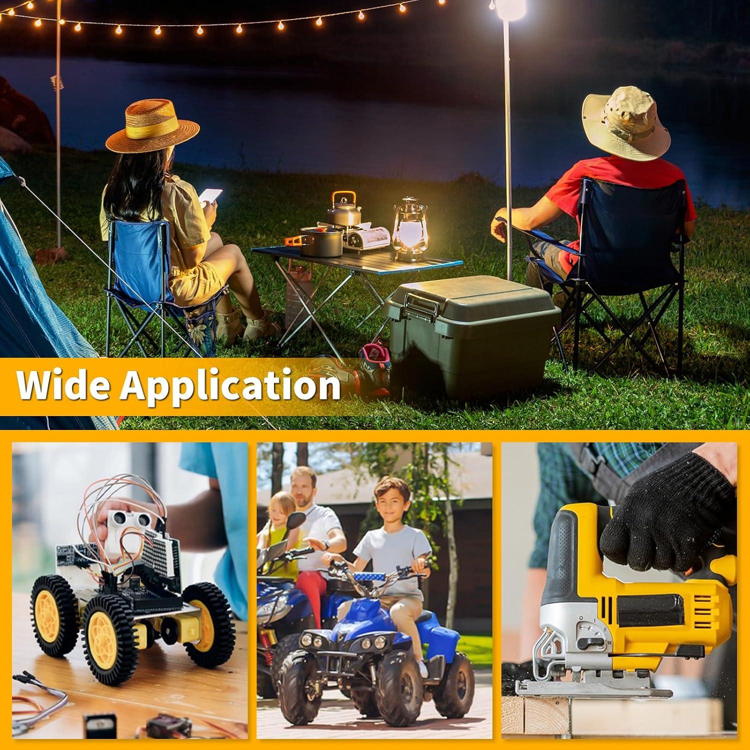 Adaptador de Batería Kzreect 20V con Interruptor y Protección