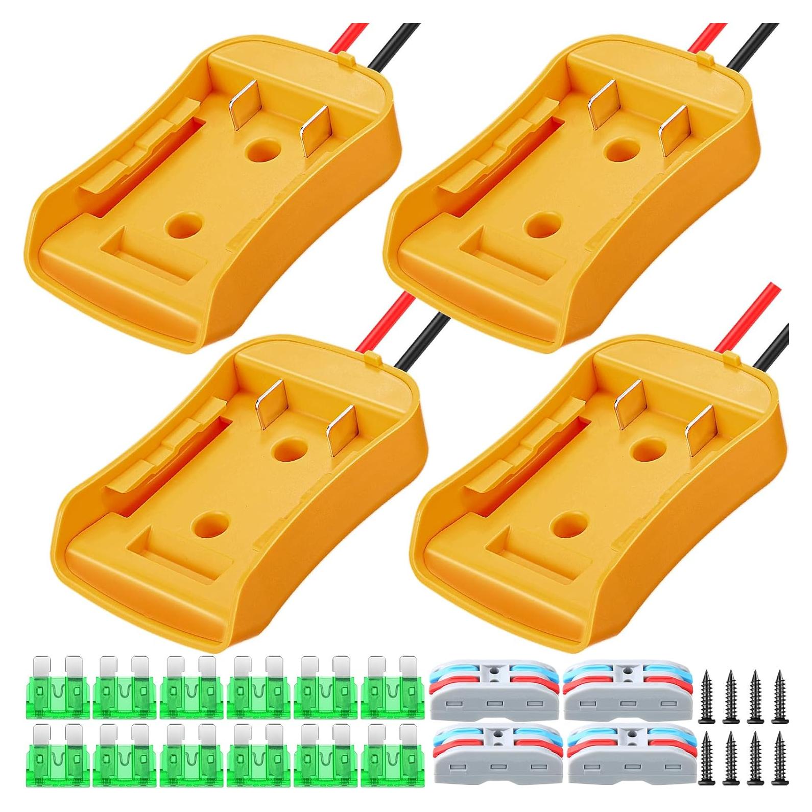 Adaptador de Batería Pickmesh 4 Pack Compatible Dewalt 20V