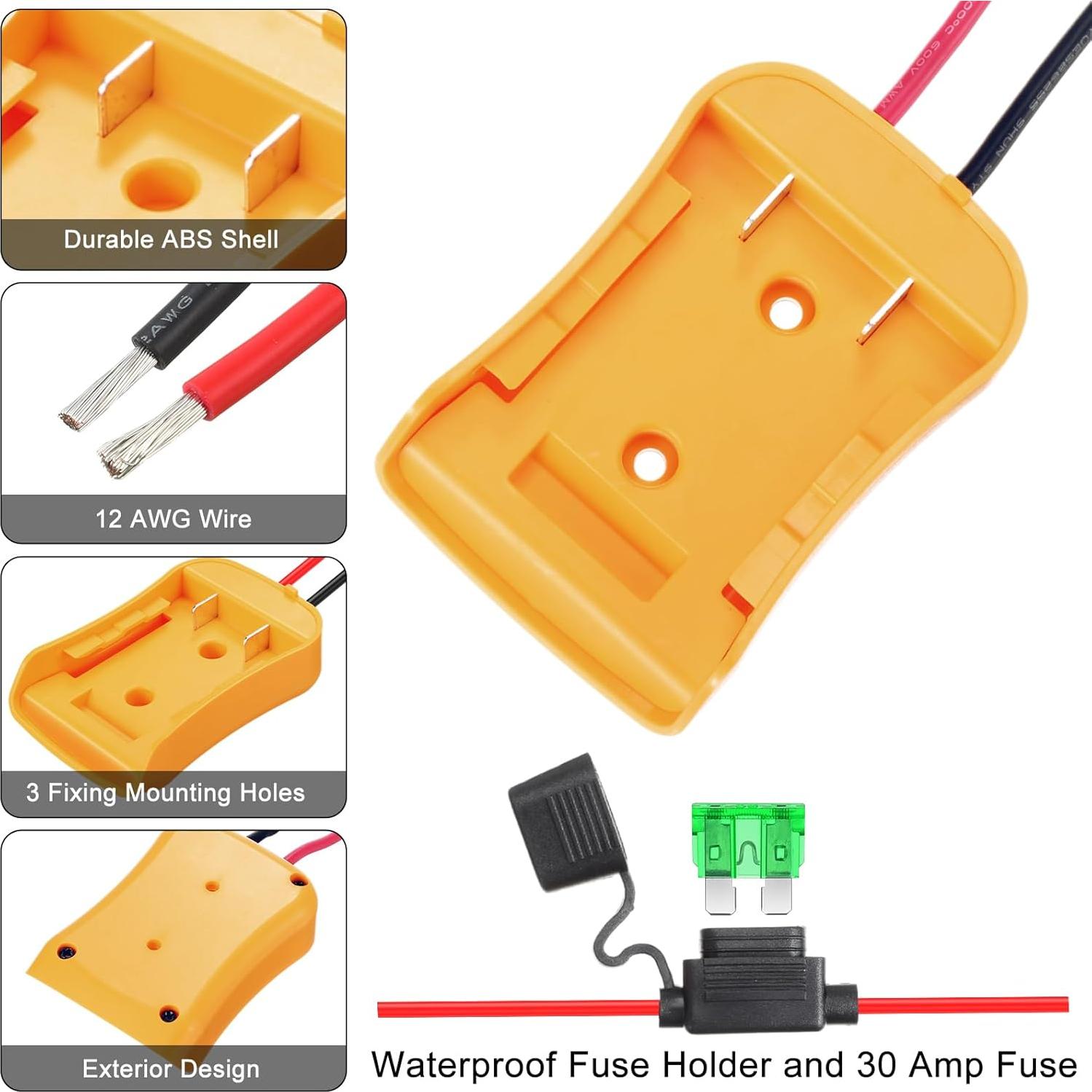 Adaptador de Batería Pickmesh 4 Pack Compatible Dewalt 20V