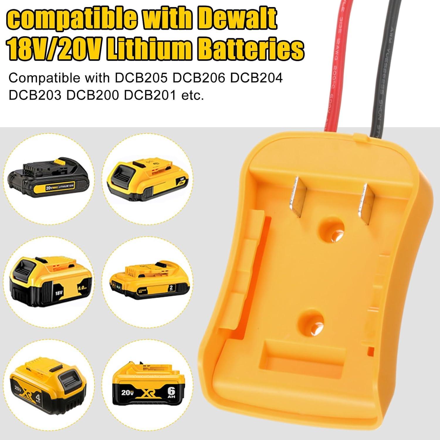 Adaptador de Batería Pickmesh 4 Pack Compatible Dewalt 20V