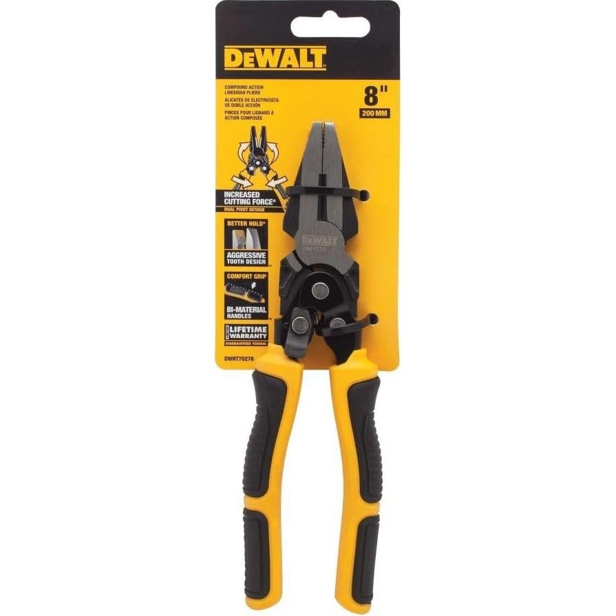 Alicates de Liniero DEWALT DWHT70276 11.43 cm Cromo