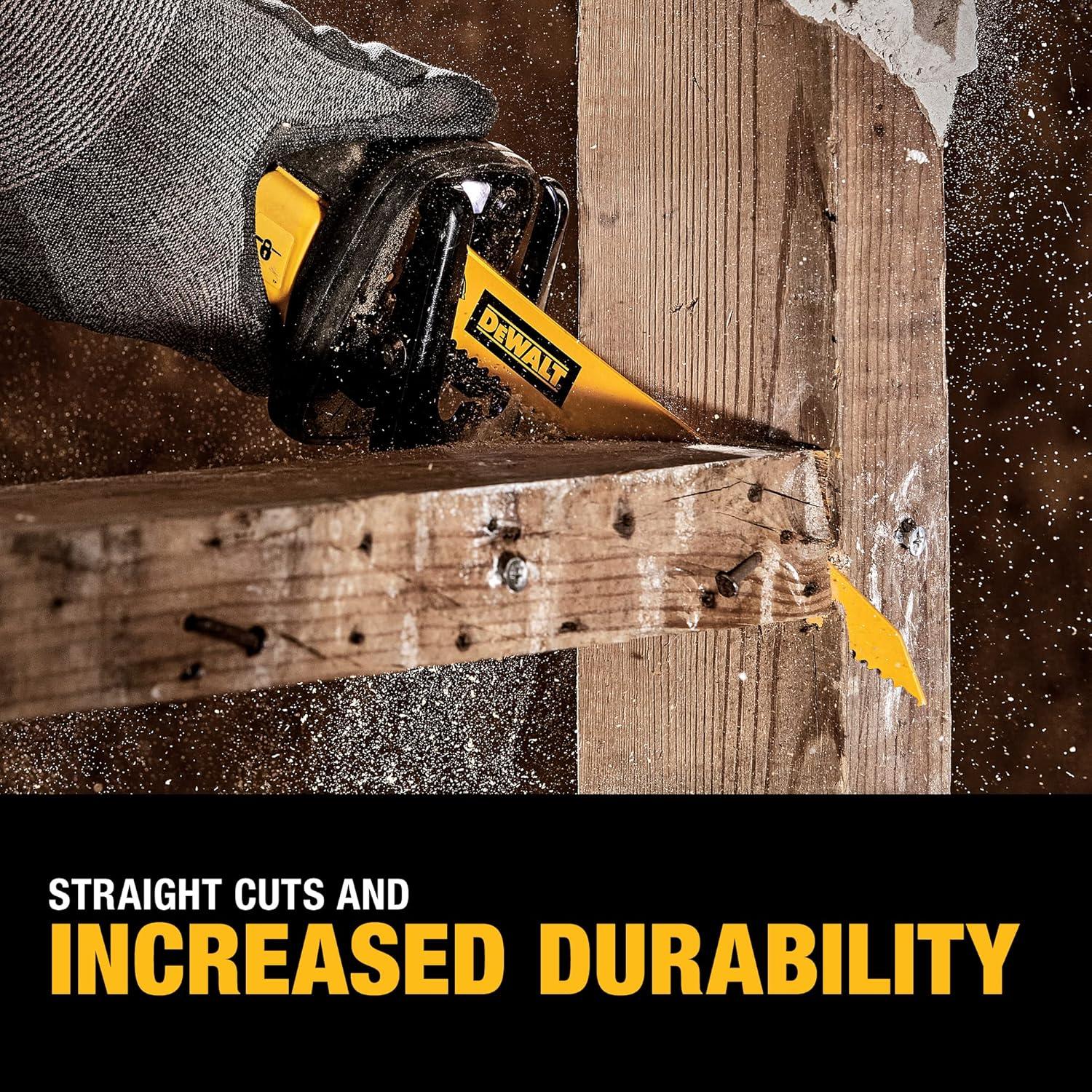 Juego de Sierras de Reciprocación DEWALT DW4896 - 6 Piezas