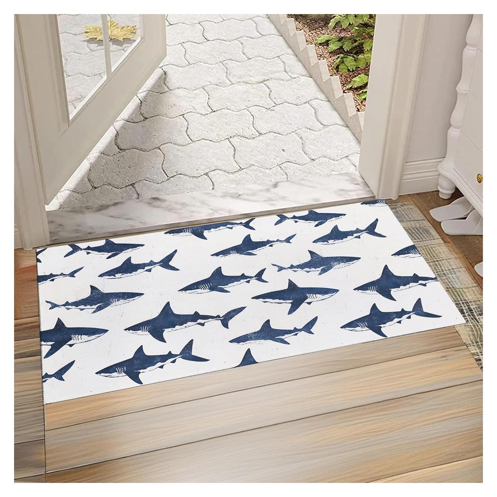Felpudo Antideslizante Zeleda Shark 74.9x43.2 cm Decorativo