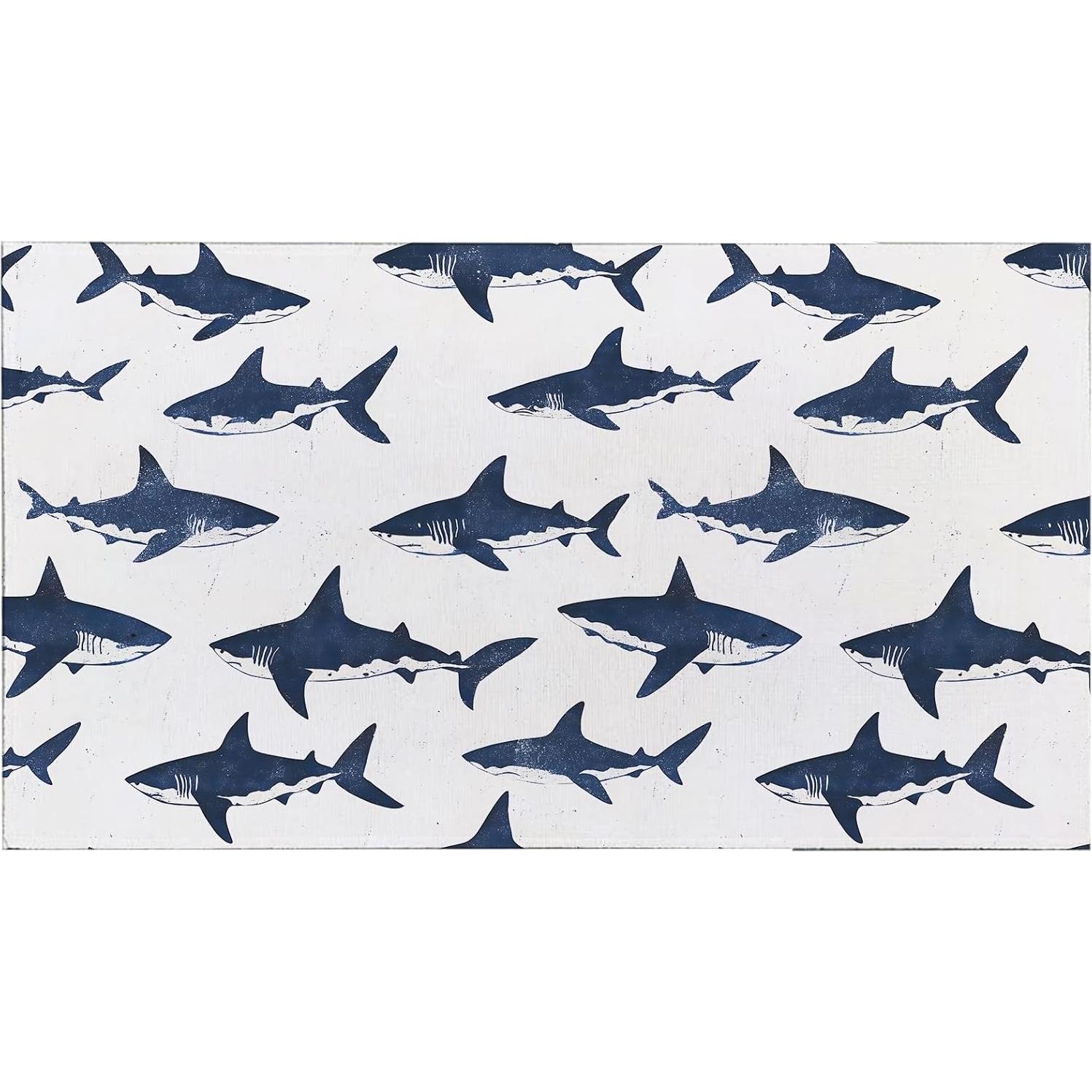 Felpudo Antideslizante Zeleda Shark 74.9x43.2 cm Decorativo
