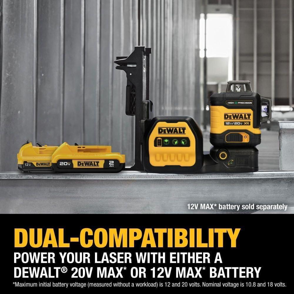 Láser de Línea DEWALT 12V/20V MAX XR 3X 360 Verde Preciso