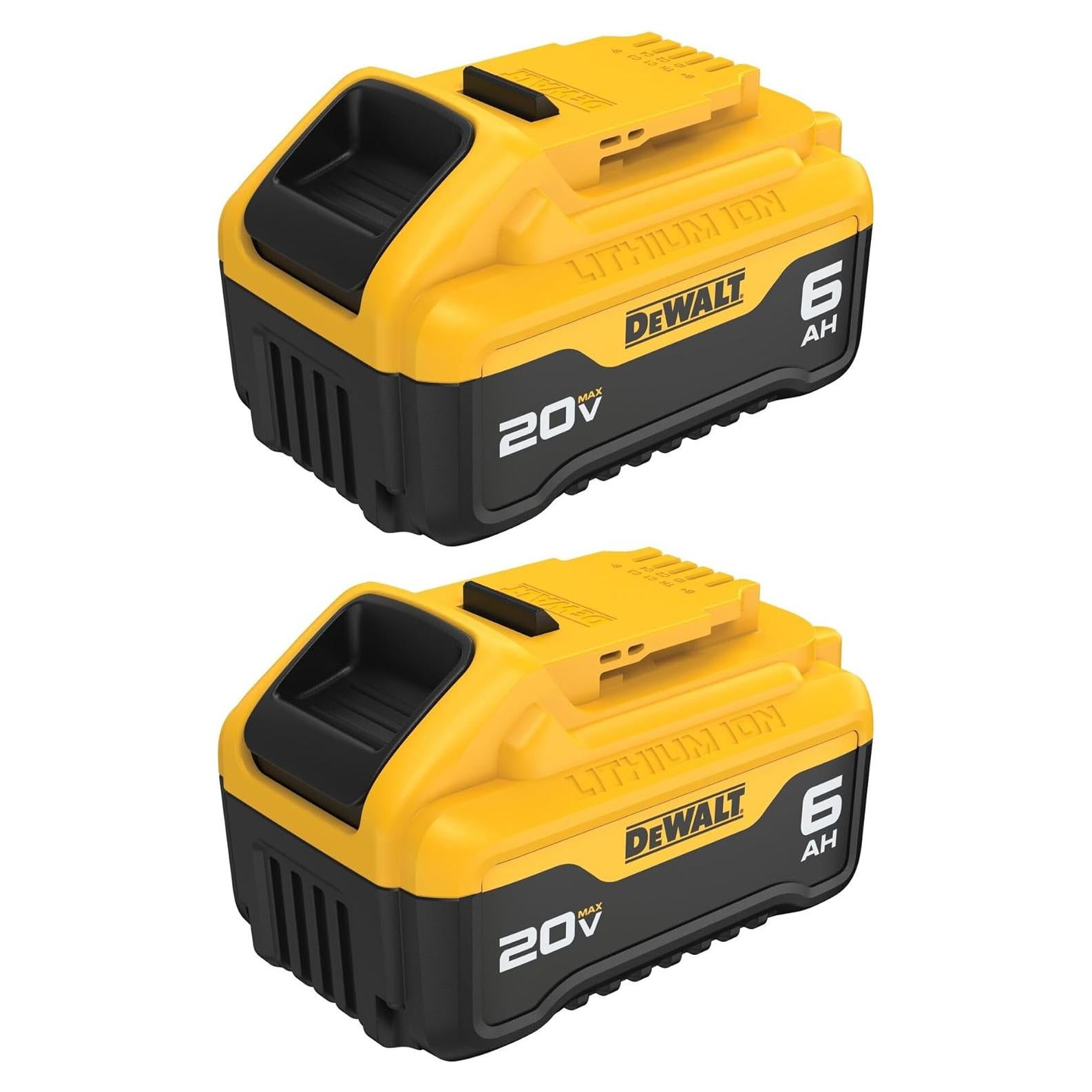 Batería de Litio Ión 20V MAX Dewalt DCB206-2 6Ah 2-Pack
