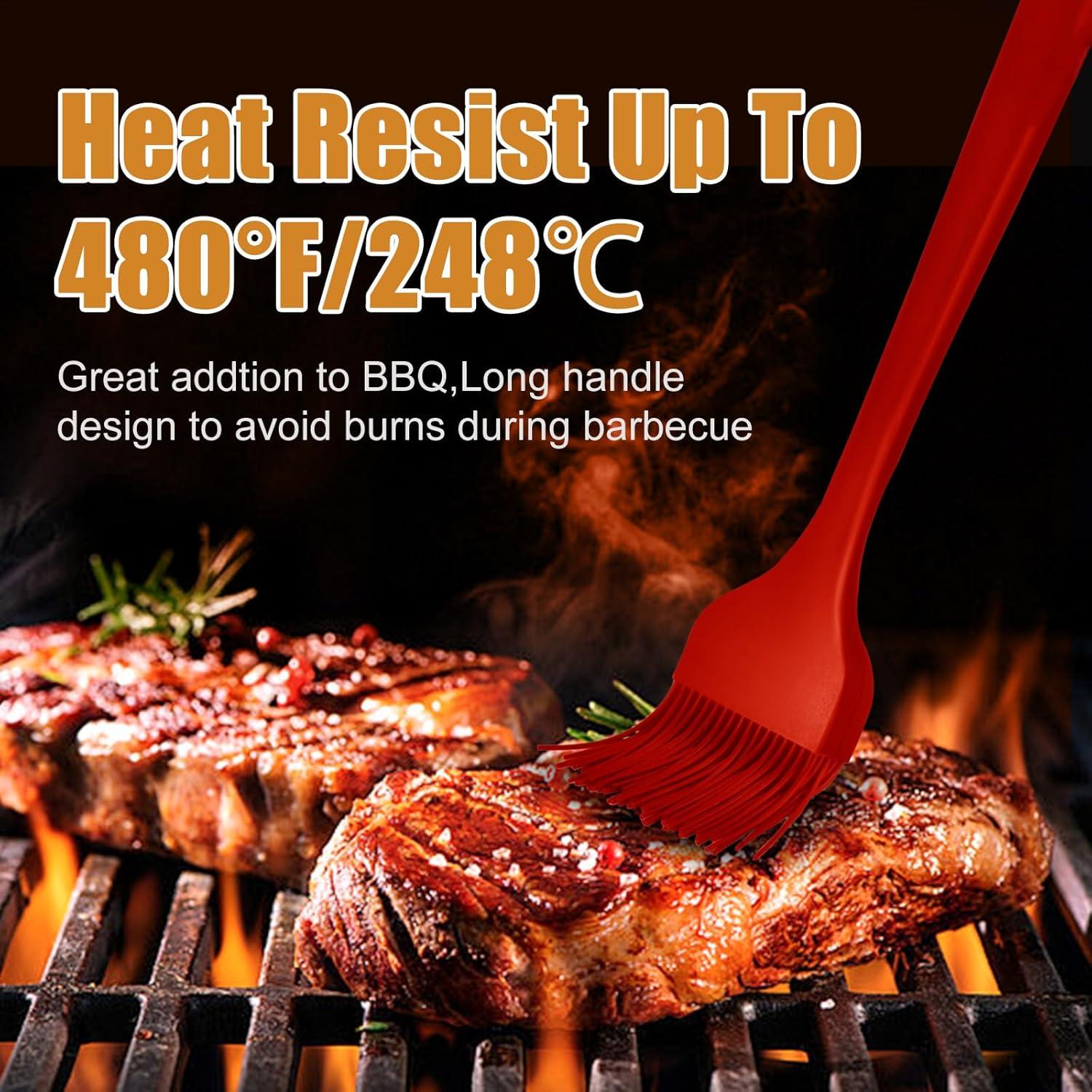 Brocha de Silicona KitsKap 2 Pcs para BBQ y Hornear Negra