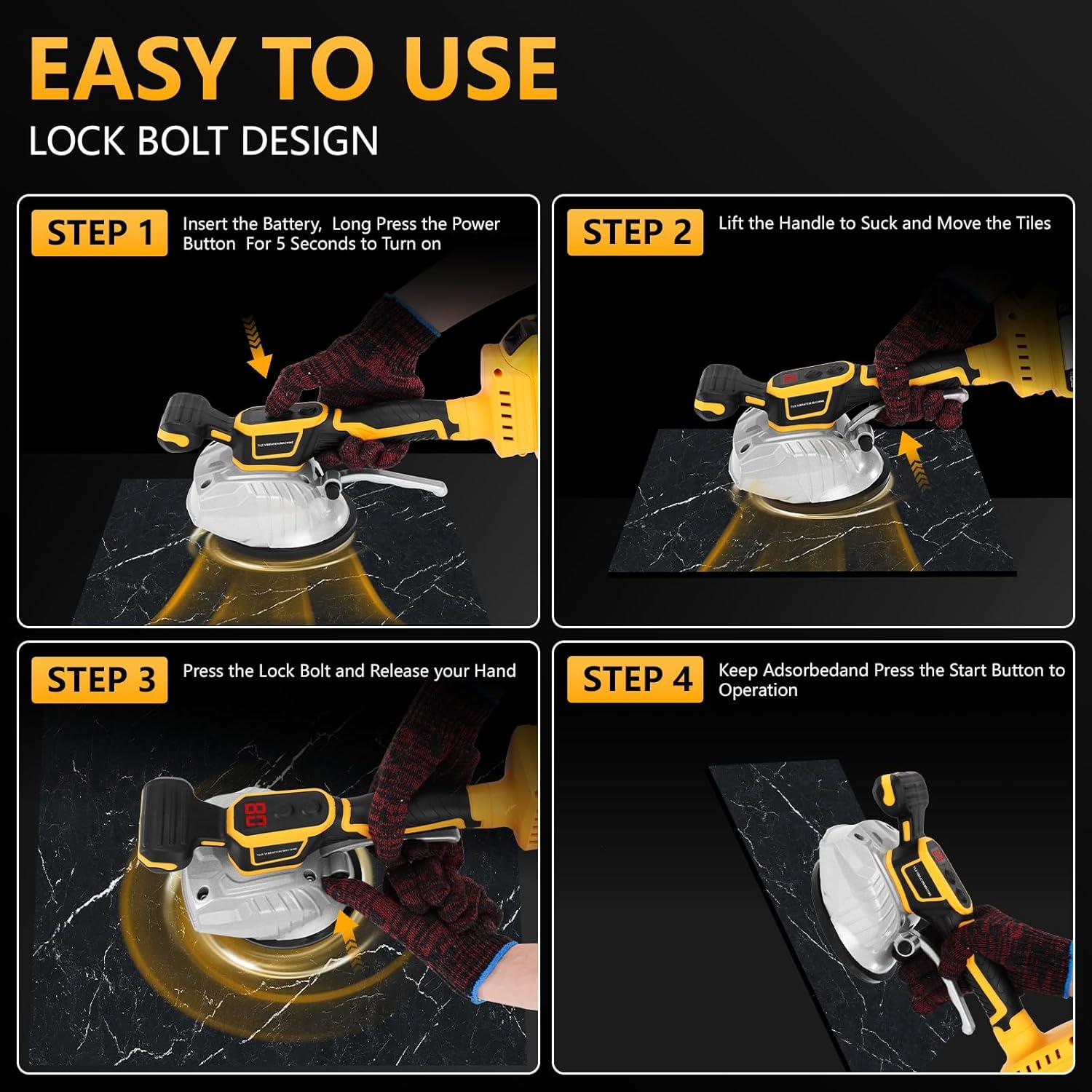 Máquina de Nivelación de Vibración de Azulejos Labfintom 20V
