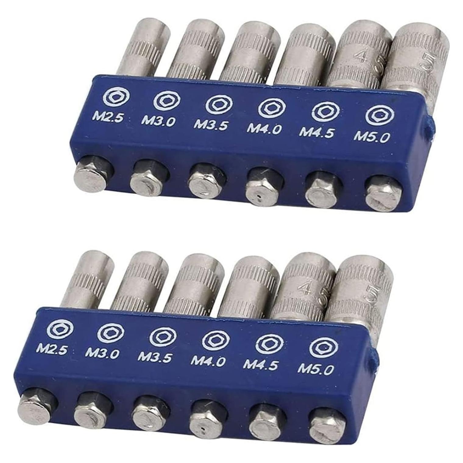 Juego de 12 Brocas Hexagonales LDEXIN M2.5-M5 para Taladro