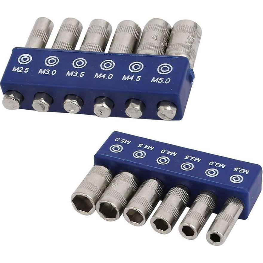 Juego de 12 Brocas Hexagonales LDEXIN M2.5-M5 para Taladro