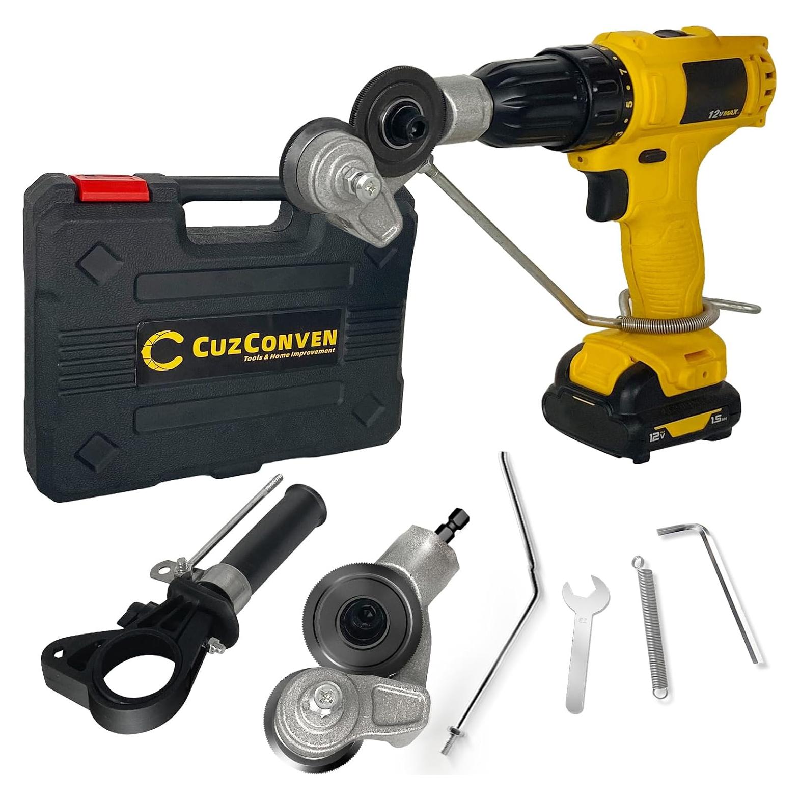 Cortador de Metal para Taladro CuzConven 18V Acero Doble Serrado