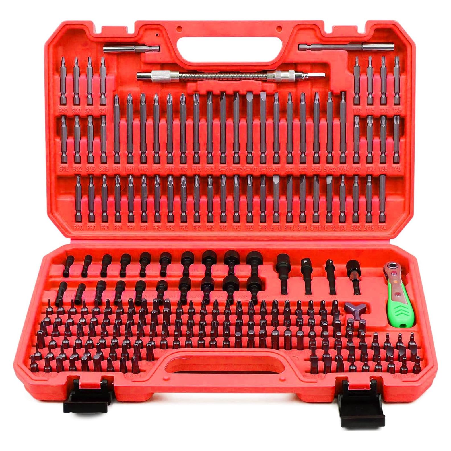 Juego de Puntas de Destornillador TOHOME 232 Piezas Acero CR-V