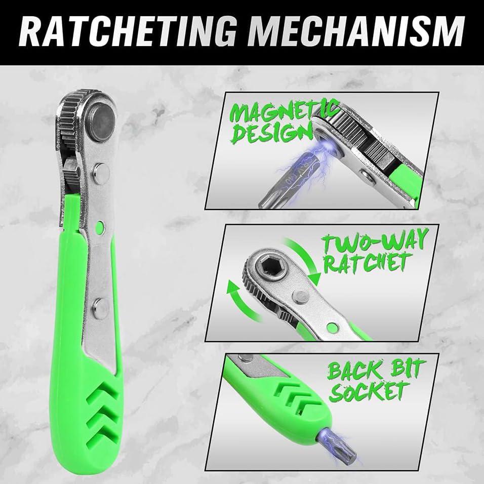 Juego de Puntas de Destornillador TOHOME 232 Piezas Acero CR-V