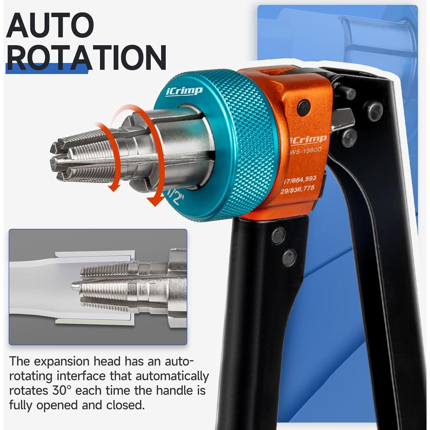 Kit de Herramientas Manuales IWISS F1960D para Expansión PEX