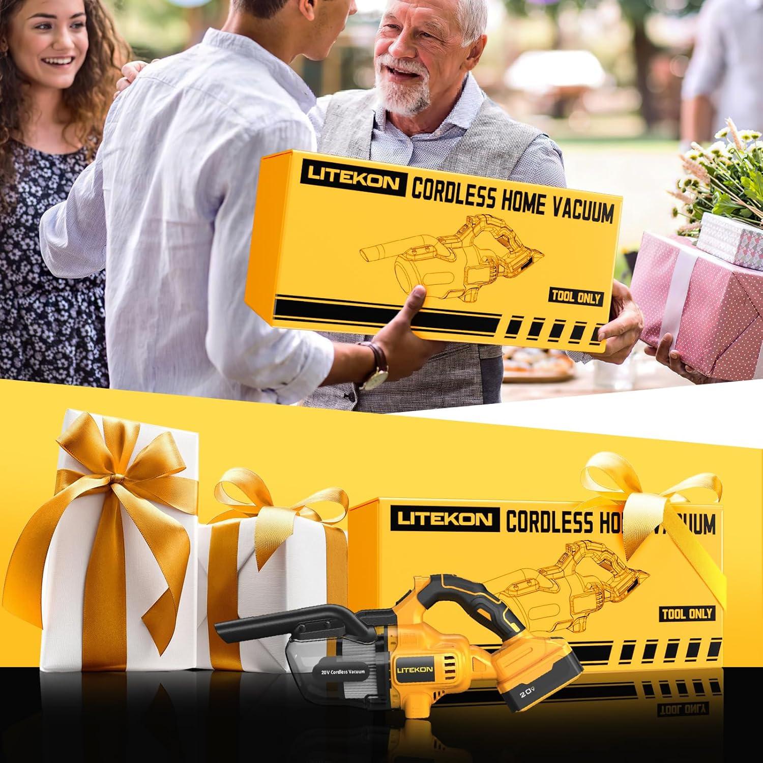 Aspiradora Inalámbrica LITEKON 125AW 700ml para 20V