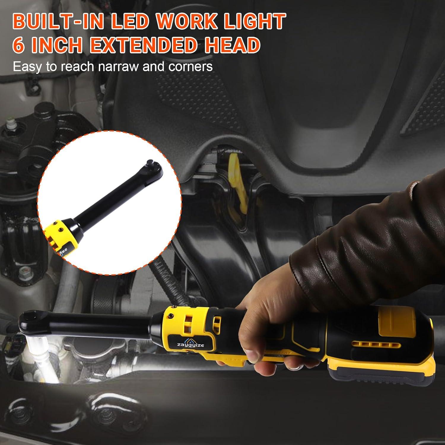 Llave de Carraca Inalámbrica Zaygyize 3/8" 100 N.m 600 RPM