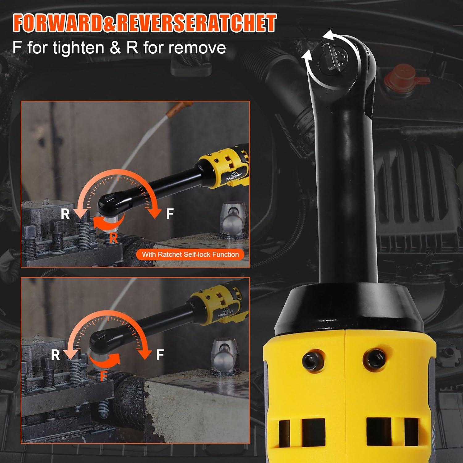 Llave de Carraca Inalámbrica Zaygyize 3/8" 100 N.m 600 RPM