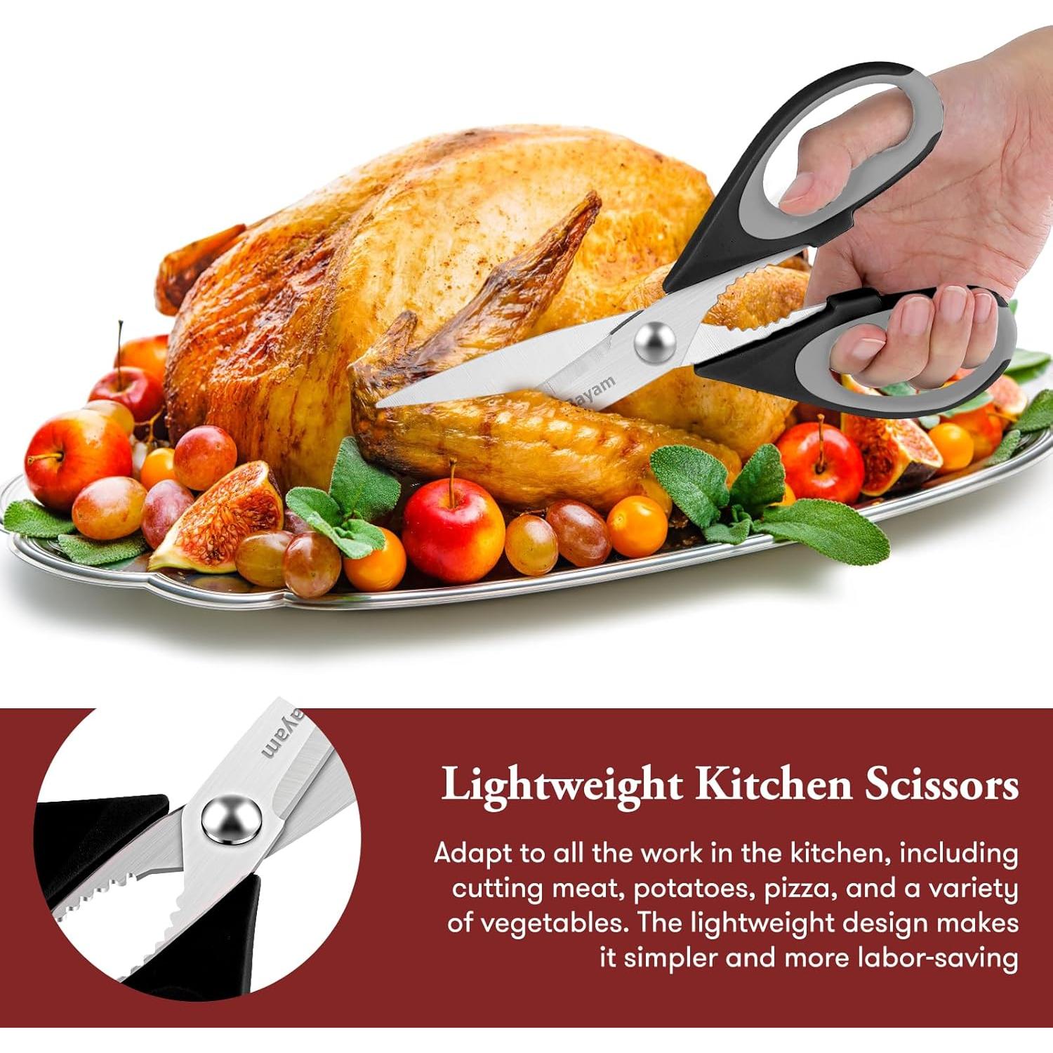 Tijeras de Cocina iBayam Multiusos 21.6 cm Acero Inoxidable