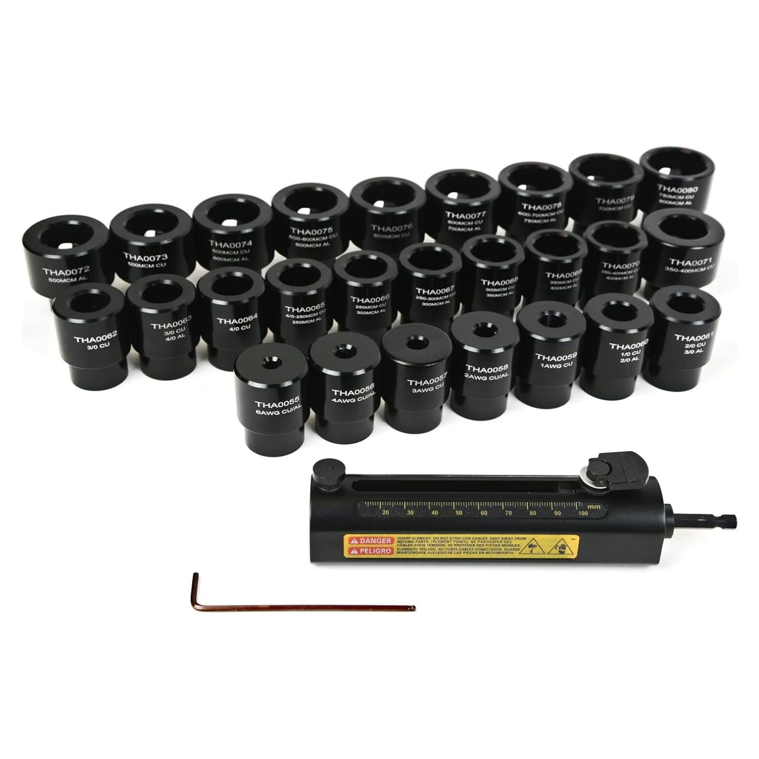 Desforradora de Cables TEMCo TH0410 con 26 Bujes Ajustables