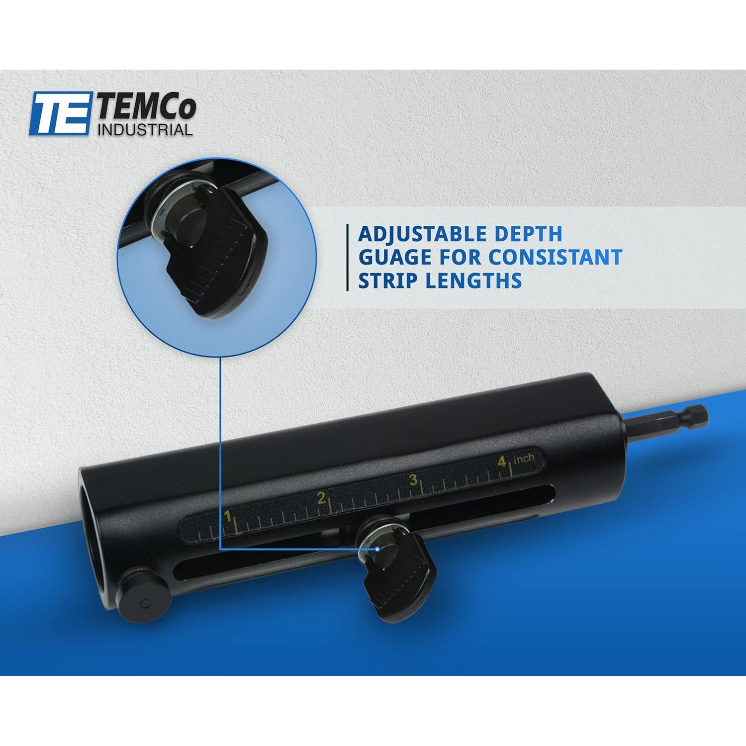 Desforradora de Cables TEMCo TH0410 con 26 Bujes Ajustables