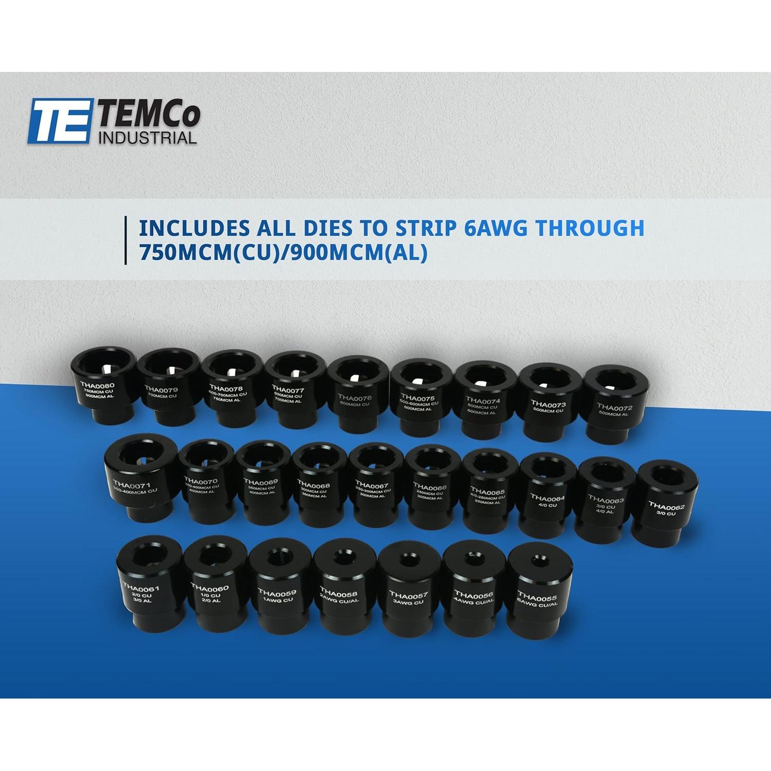 Desforradora de Cables TEMCo TH0410 con 26 Bujes Ajustables