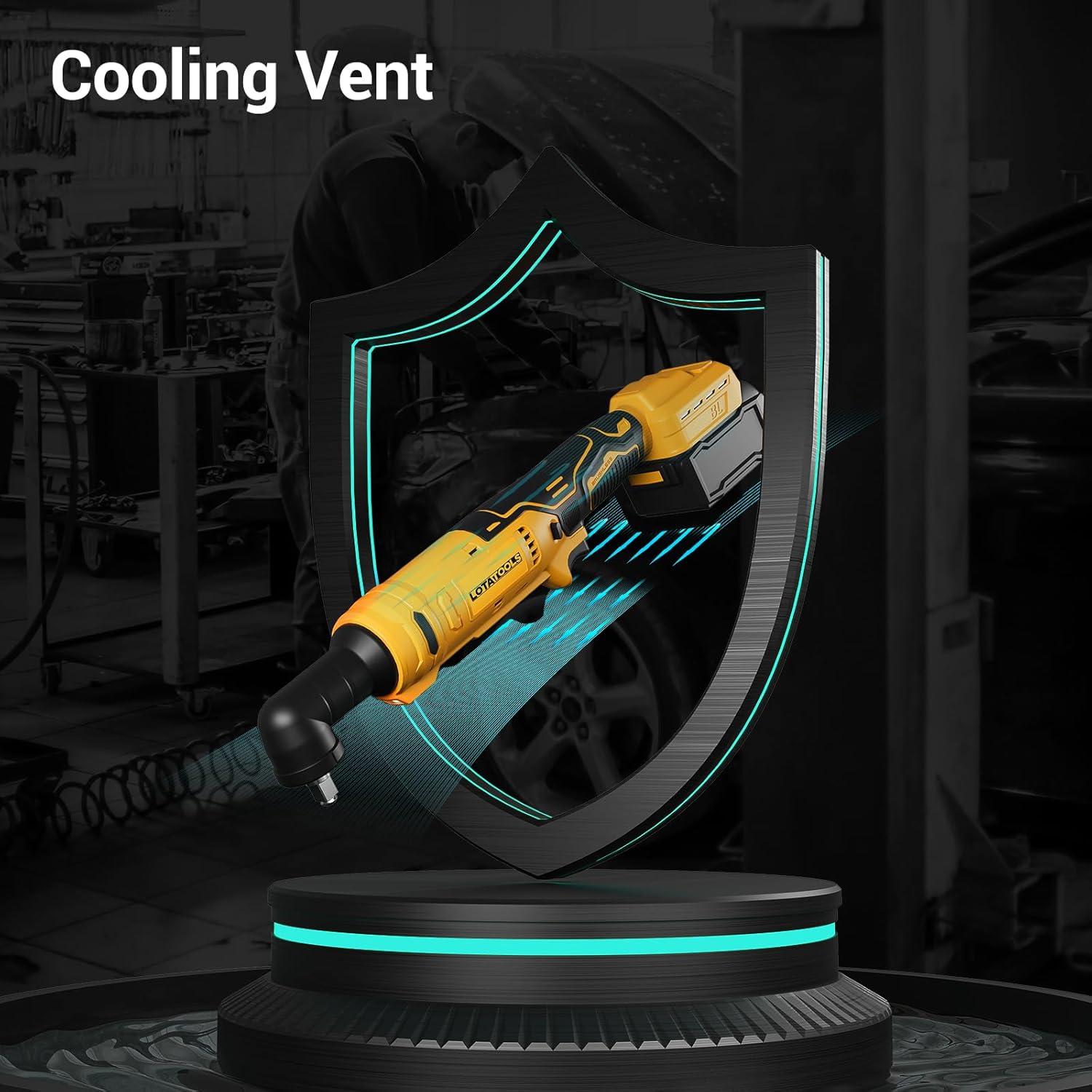 Llave de Trinquete Eléctrica LotaTools 3/8" 12.6 kg-m