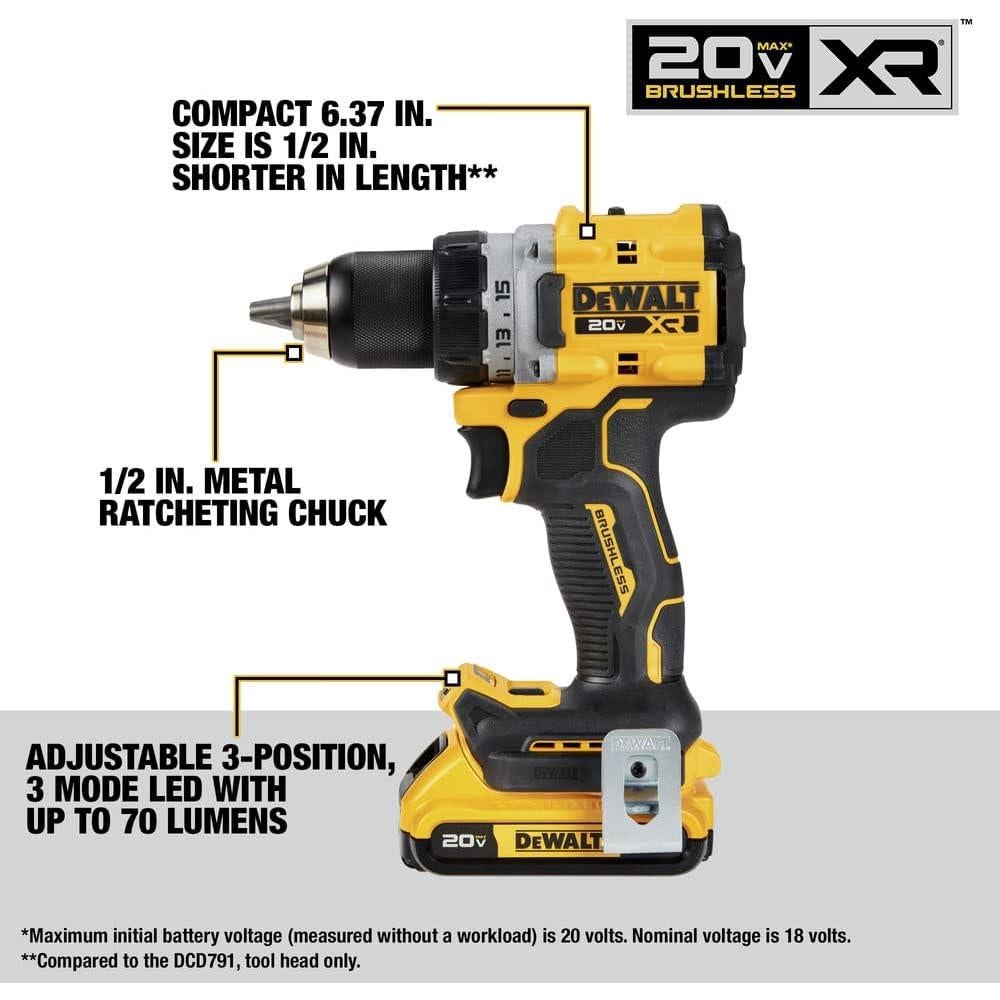 Kit de Herramientas Dewalt DCK447P2 20V Sin Escobillas 4 Piezas