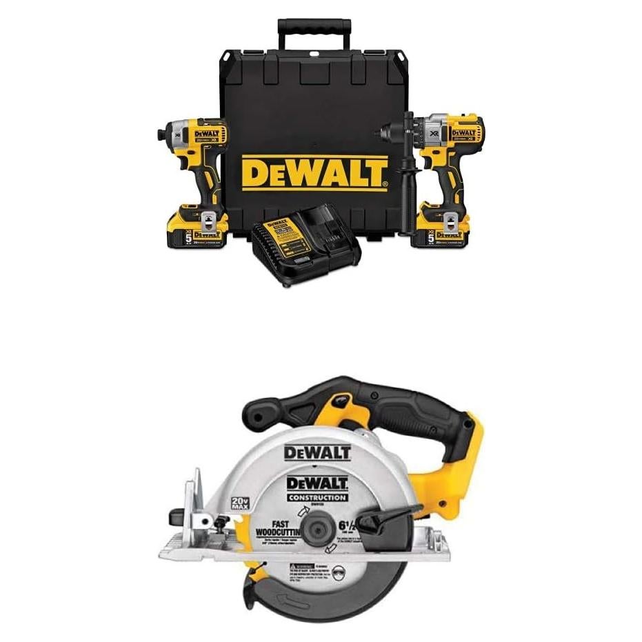 Kit Martillo Perforador y Destornillador DEWALT 20V 5.0 Ah